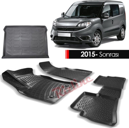 Fiat Doblo Paspas Bagaj Havuzu 3d Havuzlu Set 2015-