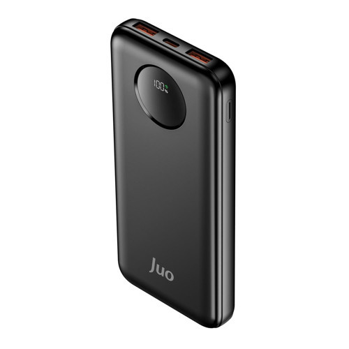 10000 mAh 22.5W Dijital Led Ekranlı Taşınabilir Hızlı Şarj Cihazı Powerbank Siyah