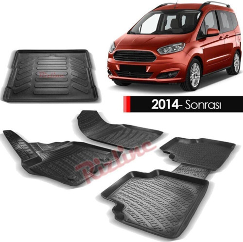 Ford Courier Paspas Bagaj Havuzu 3d Havuzlu Set 2014-