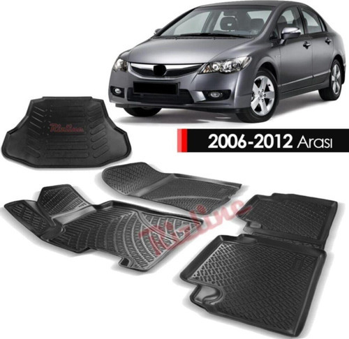 Honda Civic Fd6 Paspas Bagaj Havuzu 3d Set 2006-2012