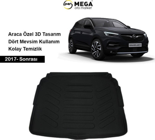 Opel Grandland X 2017- Sonrası 3d Bagaj Havuzu