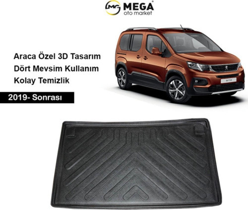 Peugeot Rifter 2019- Sonrası 3d Bagaj Havuzu