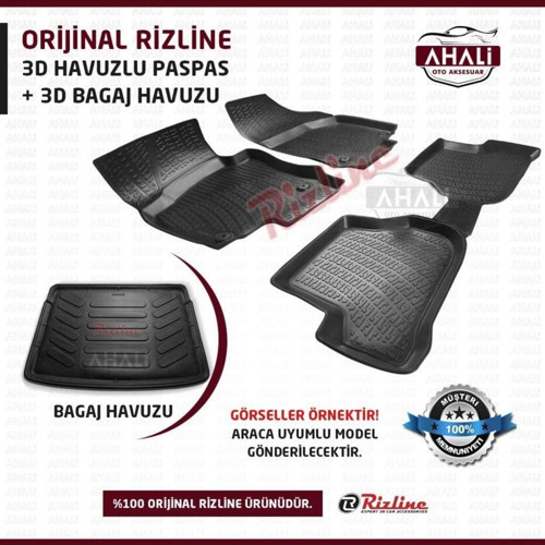 Renault Captur 2021 Sonrası 3d Havuzlu Paspas + Bagaj Havuzu Set