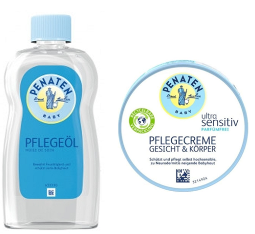 Bebek Bakim Yağ 500Ml + Baby Ultra Hassas Cilt&Vücut Bakim Kremi 100Ml SET