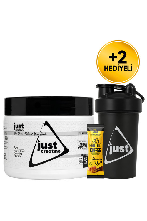 Creatine Monohydrate Kreatin 126 Gr 42 Servis + Shaker + Protein Kahve Hediyeli