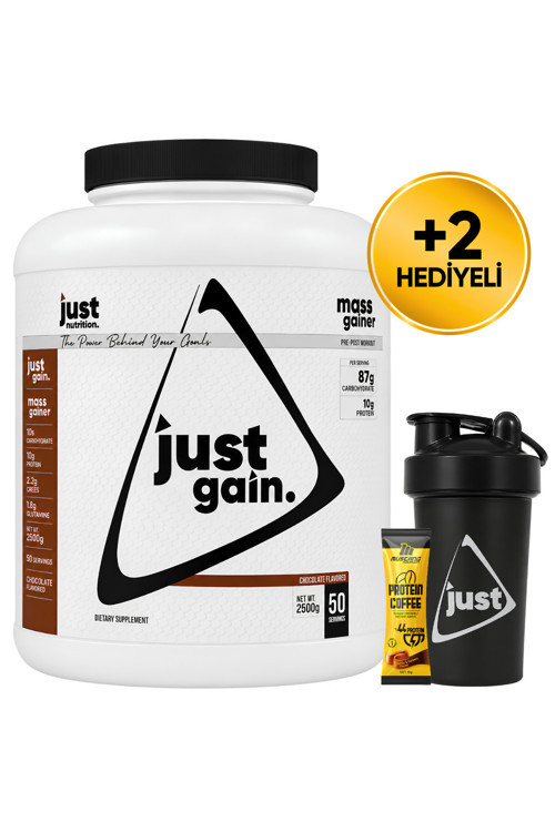 Mass Gainer Karbonhidrat Tozu 2500 Gr 50 Servis Çikolata + Shaker + Protein Kahve Hediyeli