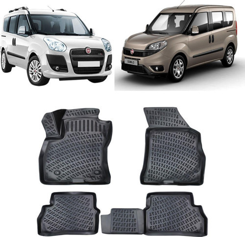 Fiat Doblo 2010 Ve Sonrası 3d Havuzlu Paspas Siyah