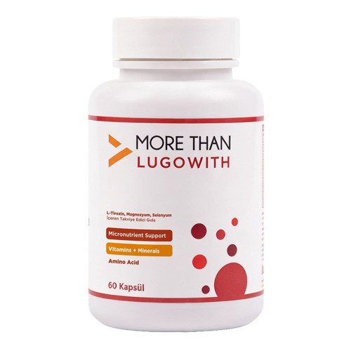 Lugowith Multimineral/Multivitamin 60 Kapsül (7 mineral, 6 vitamin, Kuersetin, L-tirozin)