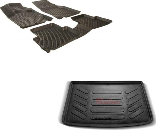 Renault Captur 2013 Sonrası 3d Paspas Ve Bagaj Havuzu Ikili