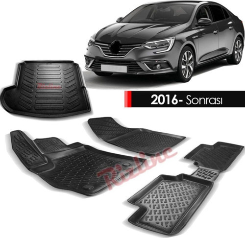Renault Megane 4 Paspas Bagaj Havuzu 3d Tek Kulak Sd 2016