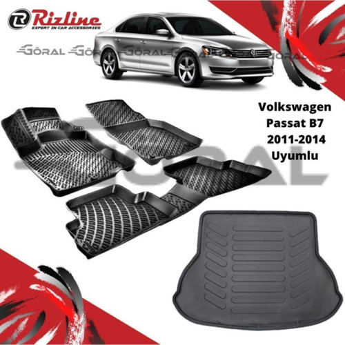Volkswagen Passat B7 2011-2014 Uyumlu Paspas Ve Bagaj Havuzu Set
