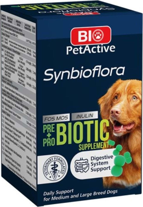 Bio Pet Active Synbioflora Probiotic Büyük Irk Köpeki· 60 Tablet 72 gr