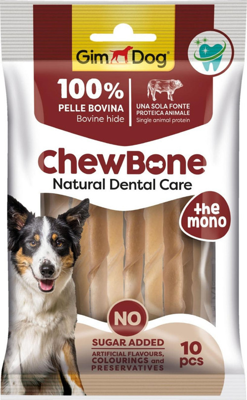 Rawhide Sticks Burgu Köpek Çiğneme Kemiği 5’’ 9-10 mm 80 Gr 10lu Naturel