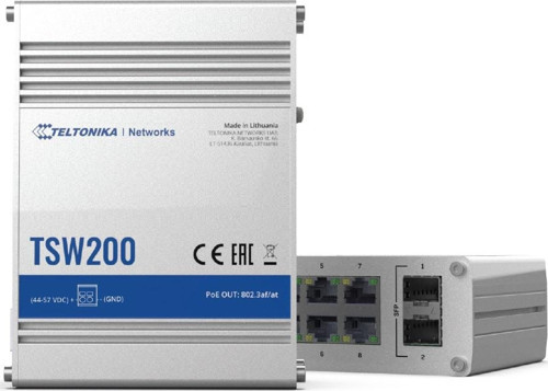Endüstriyel Yönetilemeyen PoE+ Gigabit Switch (Industrial Unmanaged PoE+ Gigabit Switch)<br>8