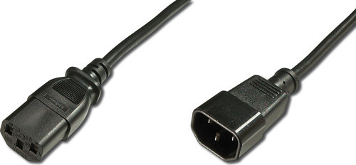Güç Kablosu Schuko C13 C14, 1.8 metre, H05VV-F 3*1 5mm kare C13-C14 Pow