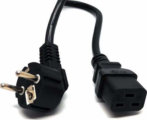 Güç Kablosu, Schuko to C19 1.8 mt H05VV-F 3* 1.5mm2 Power Cable Schuko to c19 1.8