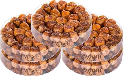 Medine Cassim Kasim Sukkari Rutab Duble Taze -Yaş Hurma 2,5 kg Tabak Hurma Yumuşak 5 Paket Set