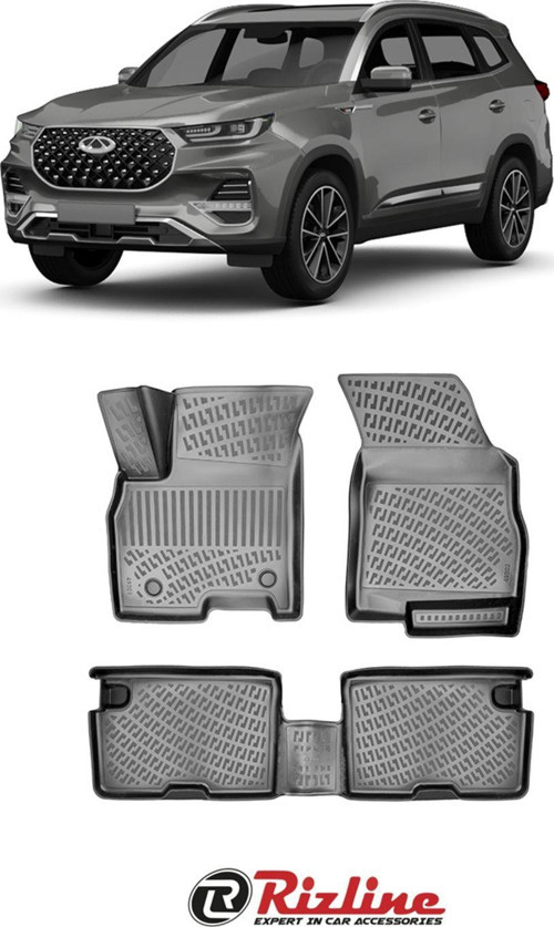 Chery Tiggo 8 Pro Luxury Paket 2022 Sonrası Siyah 3D Havuzlu Paspas