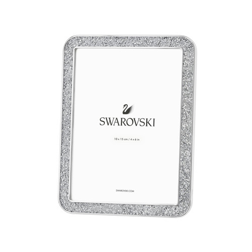 5379518 Swarovski Ev Dekorasyon Minera Picture Frame, Silver Tone, Small