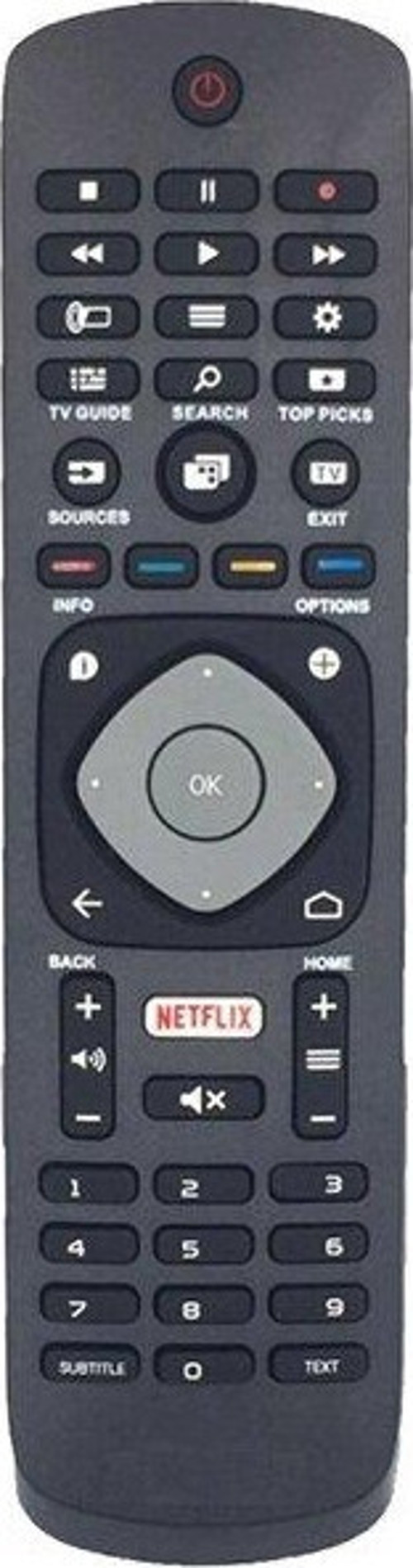 Philips 49PUS6412/12 Uyumlu Klavyesiz Yedek Televizyon Kumandası