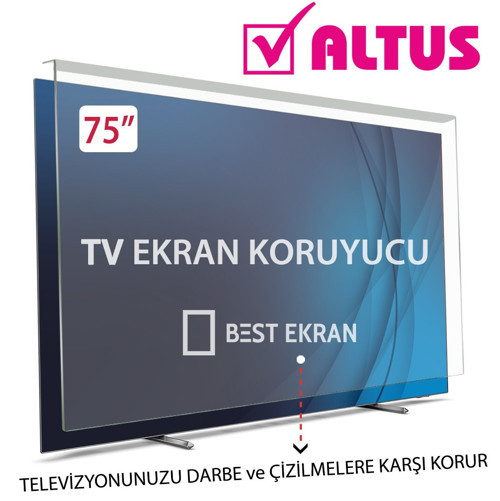 Altus CT75OG300U TV EKRAN KORUYUCU - Altus 75" inç 189cm KIRILMAZ Smart kORUYUCU