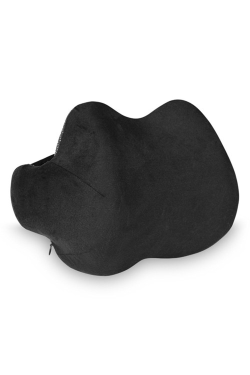 Visco Ortopedik Bel Destek Yastığı, Ofis, Ev, Araba Ve Seyahat Için Sırt Yastığı, 46x29x20 Cm, Siyah