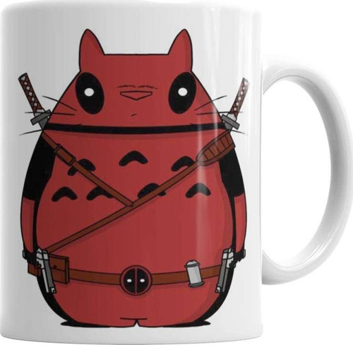 Totoro Deadpool Death Note One Piece Tokyo Ghoul Kaneki Miyazaki Hellsing Gintama Kupa Bardak Porselen