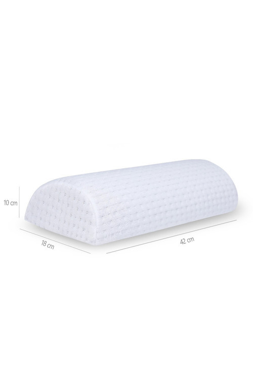 Visco Ortopedik D Model Çok Amaçlı Visco Yastık 42x18/10 Cm, Beyaz