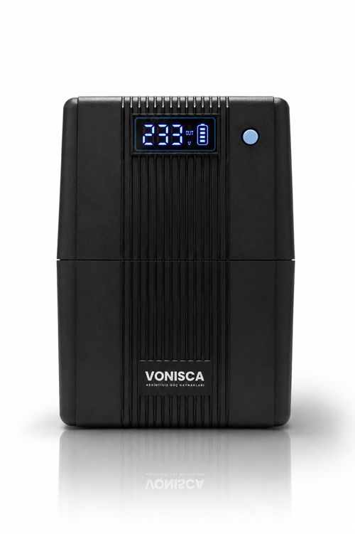 D-650 650VA LCD Kesintisiz Güç Kaynağı Line Interactive 1x12V 7Ah UPS Bilgisayar Modem Kamera PC