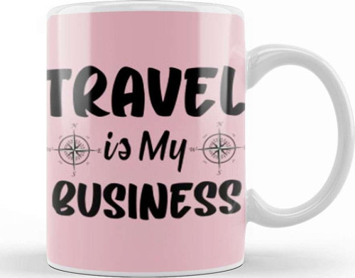 Funny Travel Gift Design Lover Trippin Wanderlust Journey Adventurer Vacation Kupa Bardak Porselen