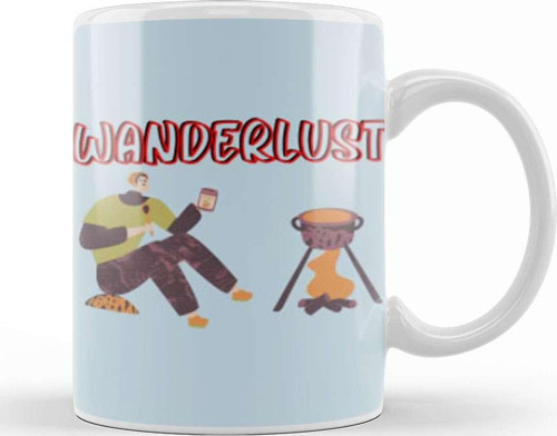 Funny Travel Gift Design Lover Trippin Wanderlust Journey Adventurer Vacation Kupa Bardak Porselen