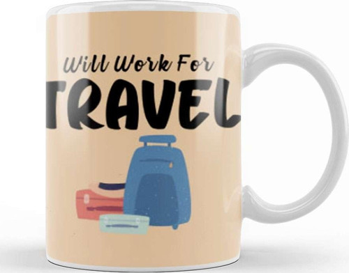 Funny Travel Gift Design Lover Trippin Wanderlust Journey Adventurer Vacation Kupa Bardak Porselen