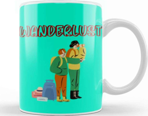 Funny Travel Gift Design Lover Trippin Wanderlust Journey Adventurer Vacation Kupa Bardak Porselen