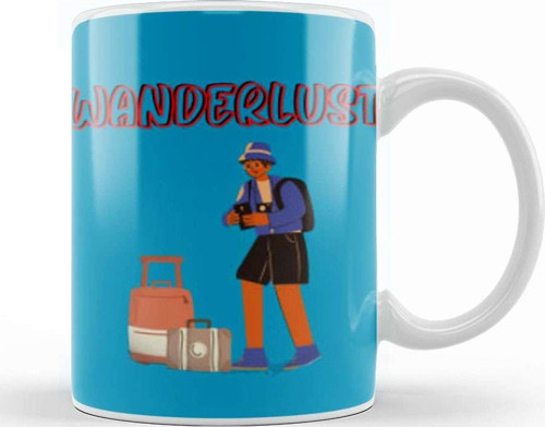 Funny Travel Gift Design Lover Trippin Wanderlust Journey Adventurer Vacation Kupa Bardak Porselen