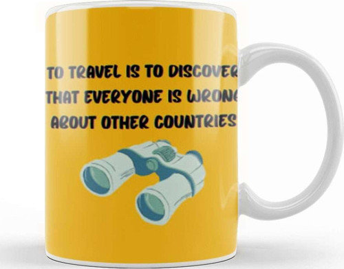 Funny Travel Gift Design Lover Trippin Wanderlust Journey Adventurer Vacation Kupa Bardak Porselen