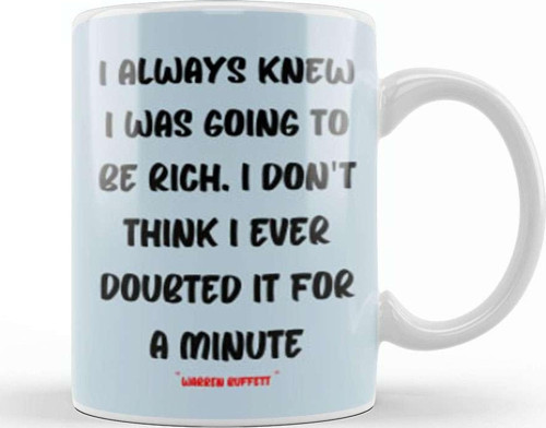 Warren Buffett Quotes Entrepreneurs Motivation İnspiration Success Work Gift Kupa Bardak Porselen