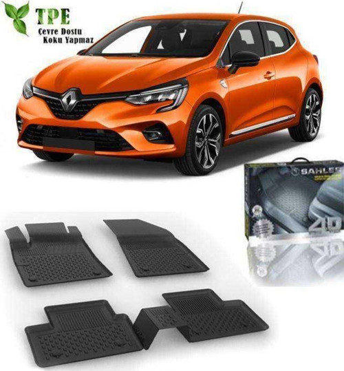 Renault Clio 5 2020 4,5d Paspas Siyah Uyumlu