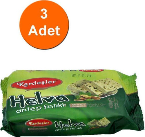 Antep Fıstıklı Tahin Helva 400 G x 3 Adet