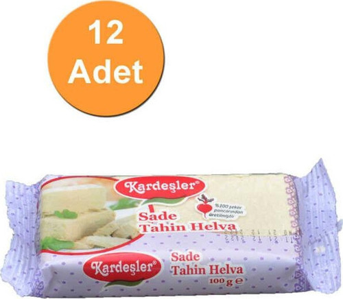 Sade Tahin Helva 100 G x 12 Adet