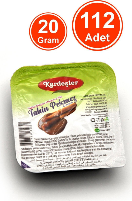 Tahin Pekmez Karışım Piknik Kahvaltılık 20 G x 112 Adet