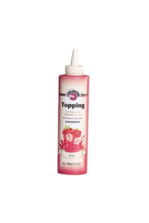 Topping Çilek Aromalı Dondurma Ve Tatlı Sosu 1000gr