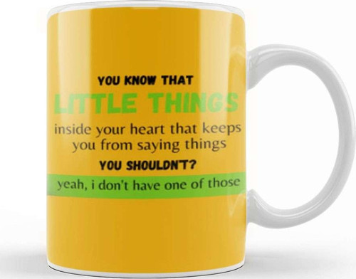 You Know The Little Thing Cool Graphic Sarcastic Sarcasm Novelty Funny Kupa Bardak Porselen