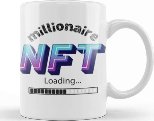 Non Fungible Token Nft Crypto Currency Mining Gıft Bitcoin Ethereum Kupa Bardak Porselen