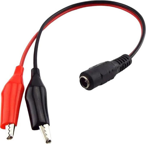 PM-22974 5.5X2.5MM DİŞİ TO KROKODİL ÇEVİRİCİ 25 CM KABLO