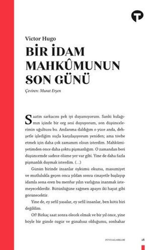 Bir İdam Mahkumunun Son Günü - E-Kitap