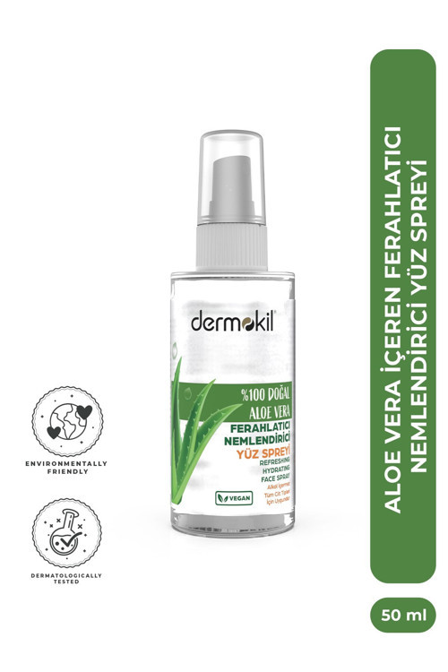 Aloe Vera İçeren Ferahlatıcı Nemlendirici Yüz Spreyi 50 ml