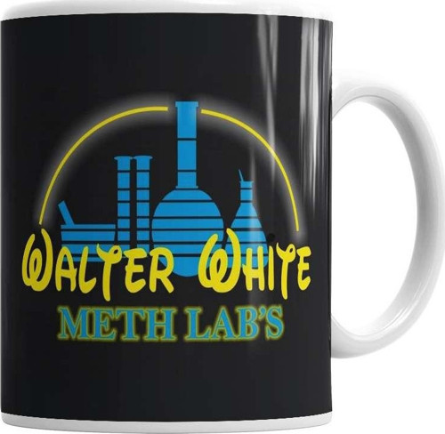 Camiseta Breaking Bad Meth Labs Logo Orlando Disney Parodia Kupa Bardak Porselen