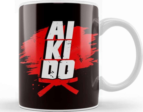 Aikido Master Fighter Martial Arts Fight Coach Self Defense Kupa Bardak Porselen