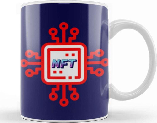 Non Fungible Token Nft Crypto Currency Mining Gıft Bitcoin Ethereum Kupa Bardak Porselen