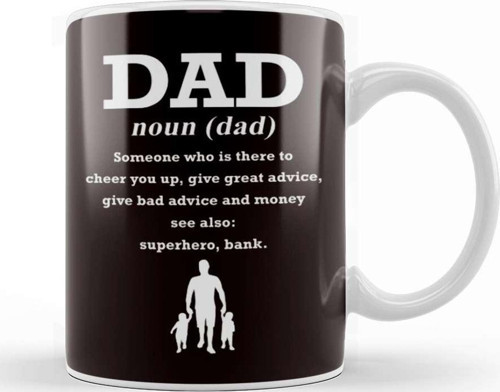 Dad Definition Papa Father Daddy Stepdad Daughter Son Poppa Kupa Bardak Porselen